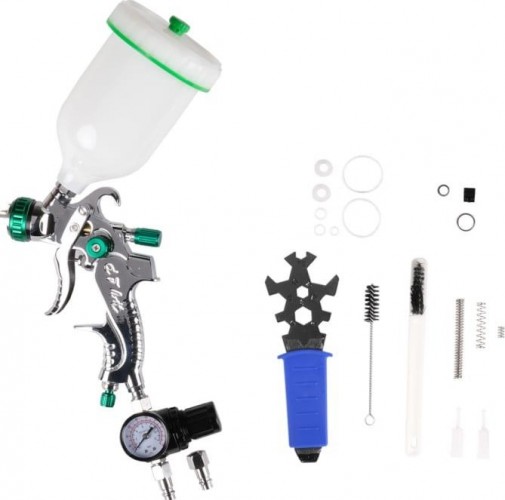 Краскопульт пневматический NORDBERG NP7117 HVLP с верхним баком, сопло 1,7 мм ЦБ-00017103