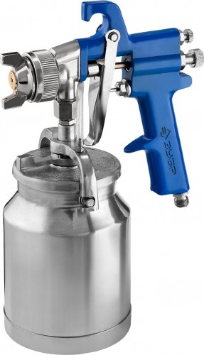 Краскопульт пневматический ЗУБР ПРОФЕССИОНАЛ ПРО Н350 с нижним бачком, 1.8мм 06451-1.8