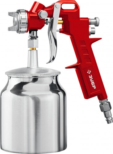 Краскопульт пневматический ЗУБР MS 200N-3 с нижним бачком, 1.2, 1.5, 1.8мм 06457