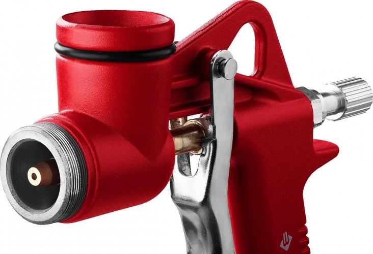 Краскопульт пневматический ЗУБР МКП 600 для штукатурки с верхним бачком 06466 - изображение 4