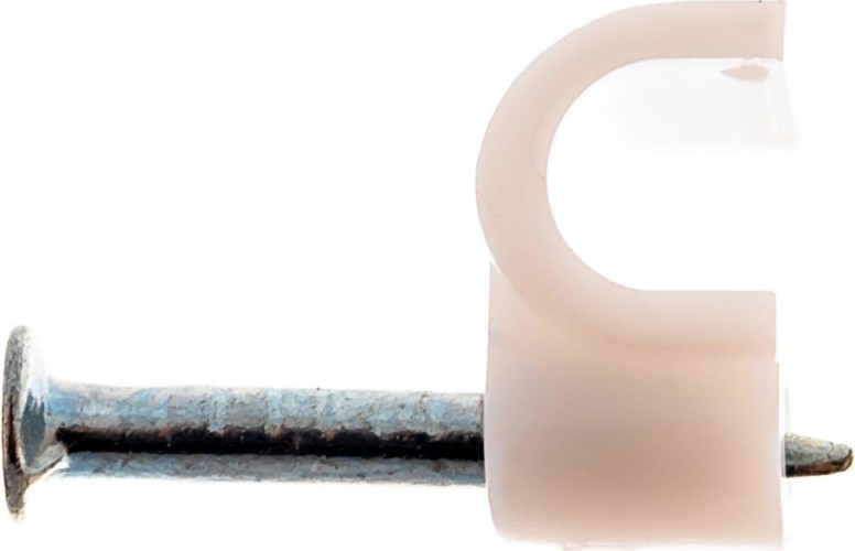 Крепеж кабеля круглый REXANT 7 мм, белый (упак. 50 шт) 07-4007 - изображение 4