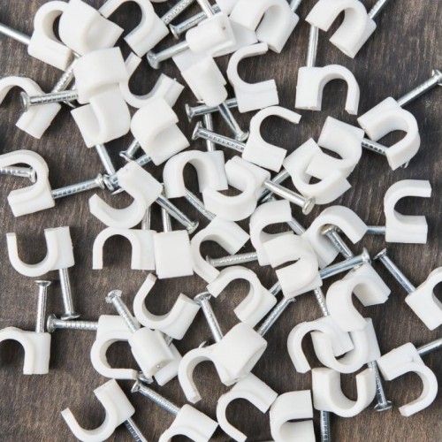 Крепеж кабеля круглый REXANT 6 мм, белый (упак. 50 шт) 07-4006 - изображение 4