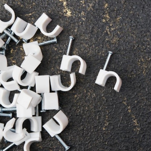 Крепеж кабеля круглый REXANT 8 мм, белый (упак. 50 шт) 07-4008 - изображение 2