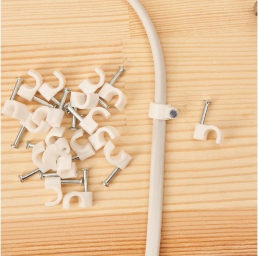 Крепеж кабеля круглый REXANT 5 мм, белый (упак. 50 шт) 07-4005 - изображение 4