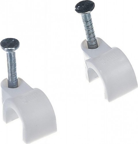 Крепеж кабеля круглый REXANT 5 мм, белый (упак. 50 шт) 07-4005 - изображение 2