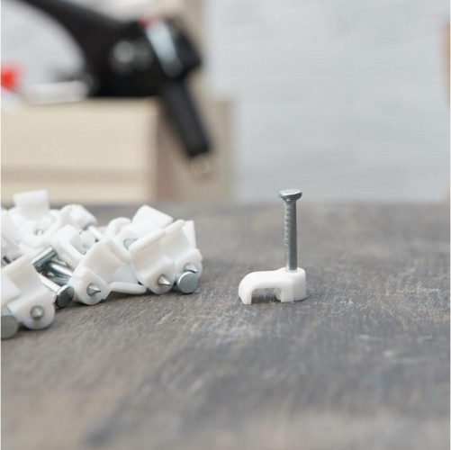 Крепеж кабеля плоский REXANT 5х2 мм, белый (упак. 50 шт) 07-4205 - изображение 2