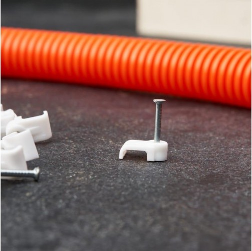 Крепеж кабеля плоский REXANT 6х4 мм, белый (упак. 50 шт) 07-4206 - изображение 3