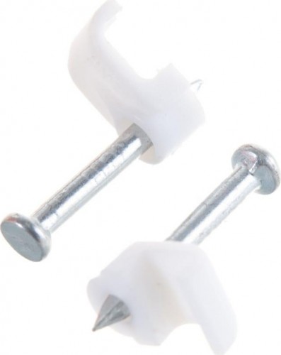 Крепеж кабеля плоский REXANT 5х2 мм, белый (упак. 50 шт) 07-4205 - изображение 4