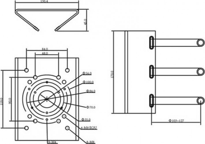 Крепление DAHUA DH-PFA150 на столб - изображение 3