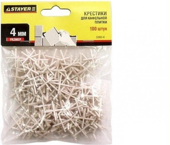 Крестики для плитки STAYER MASTER 4мм 100шт 3380-4