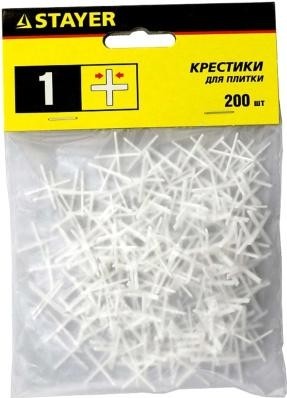 Крестики для плитки STAYER MASTER 1мм 200шт 3380-1