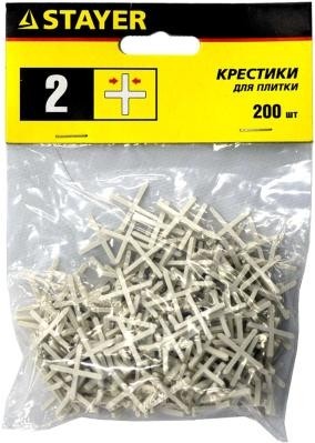 Крестики для плитки STAYER MASTER 2мм 200шт 3380-2