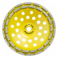 Алмазная сегментная чашка Kronger 230x6x22,23 Diamond Industrial 2-х рядная - изображение 5