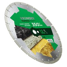 Диск алмазный сегментный по камню Kronger 350x3,2/2,2x12x25,4-25 F4 Stone - изображение 8