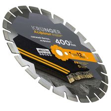 Диск алмазный сегментный по асфальту Kronger 400x3,5/2,5x12x25,4-28 F4 Asphalt - изображение 7