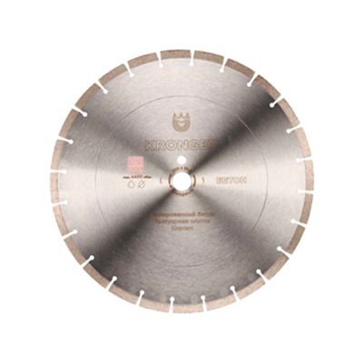 Диск алмазный отрезной сегментный Kronger 500x3,5/2,5x12x25,4-25 F4 Beton
