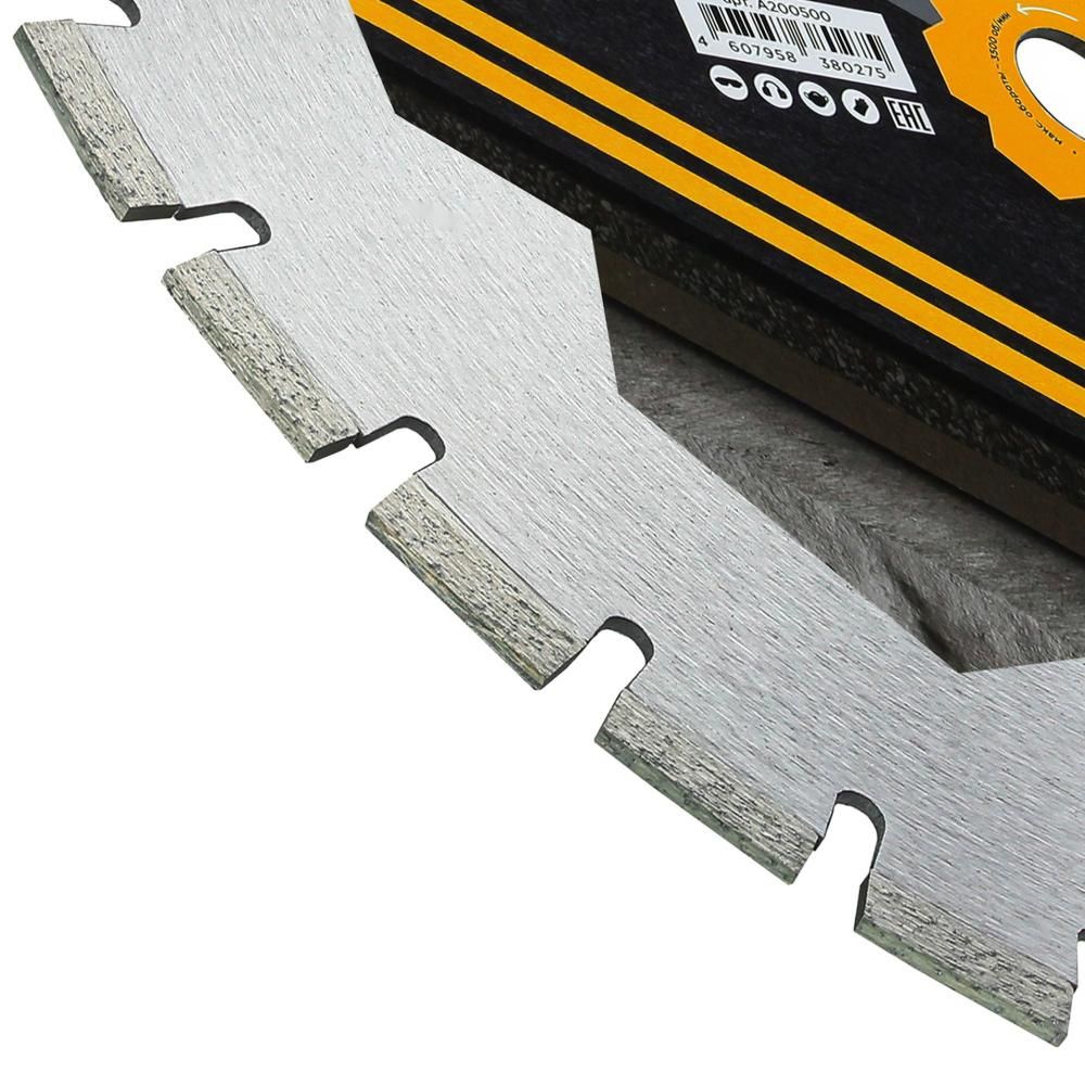 Диск алмазный сегментный Асфальт Kronger 500x3,5/2,5x12x25,4-28 F4 - изображение 3