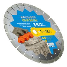 Диск алмазный сегментный по бетону Kronger Hard 350x25,4x3,5 мм Бетон - изображение 7