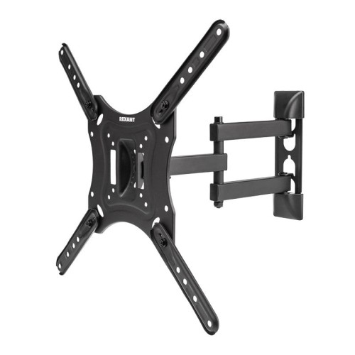 Кронштейн для телевизора REXANT 38-0080 17"-55", наклонно-поворотный, 2 колена