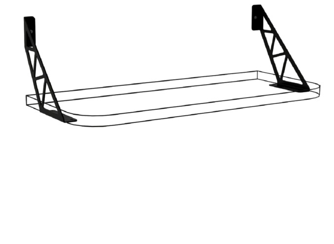 Кронштейн EMBODIMENT EMB-SHF-W-B для крепления полок, настенный, черный