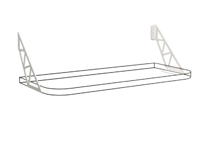 Кронштейн EMBODIMENT EMB-SHF-W-W для крепления полок, настенный, белый