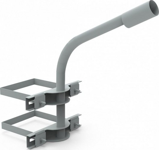 Кронштейн GAUSS D48 для уличных светильников на опору с 2 хомутами 625 903265302 - изображение 2