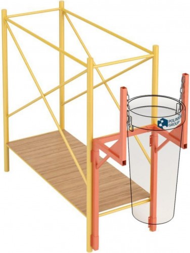 Кронштейн к лесам и фасадам POLIMER GROUP для мусоропровода MTS4