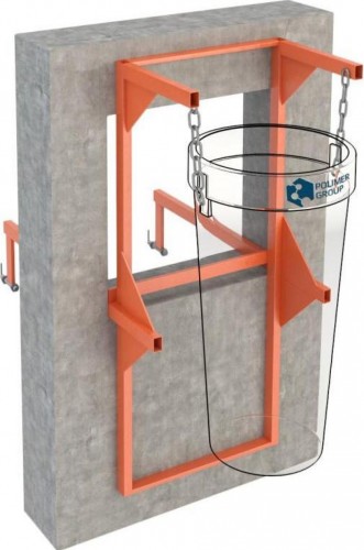 Кронштейн стеновой/оконный POLIMER GROUP для мусоропровода MTS6