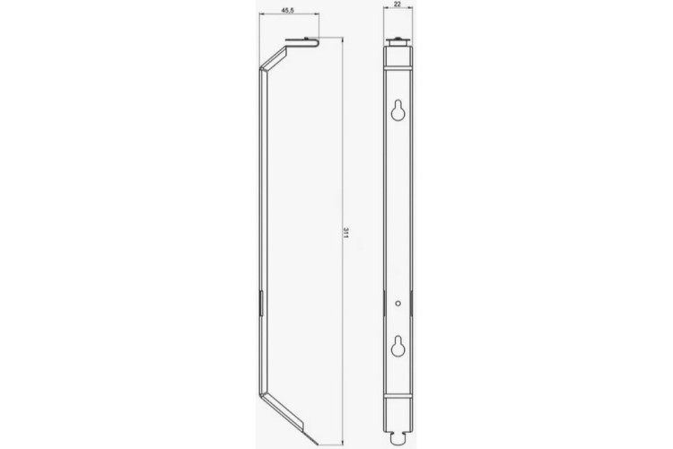 Кронштейн универсальный BALLU CWM-02 для монтажа конвектора на стену НС-1168104 - изображение 3