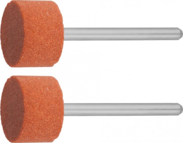 Круг абразивный шлифовальный ЗУБР на шпильке P 120 d 15,0x10х3,2мм, L 45мм, 2шт. 35910