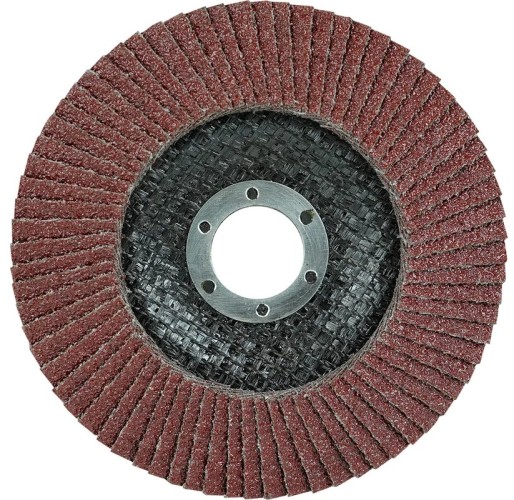Круг лепестковый BERGER BG1566 125x22.23 мм, P60 абразивный шлифовальный вогнутый - изображение 2