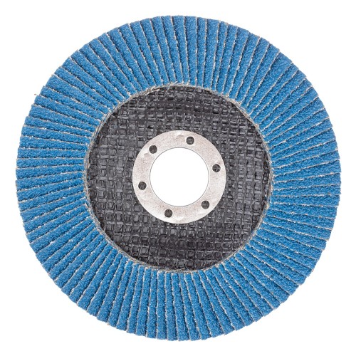 Круг лепестковый BLUESHARK 125 мм/P60 КЛТ № 636 цирконий, 72 сегмента для нерж. 27636 - изображение 2