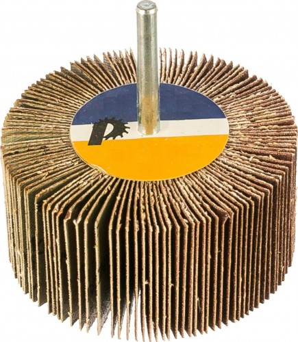 Круг лепестковый ПРАКТИКА 80х40мм, P 40, хвостовик 6 мм, серия Профи с оправкой 649-103