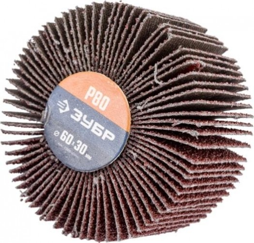 Круг лепестковый с оправкой ЗУБР 60х30 мм Р 80 36602-080 36602-080
