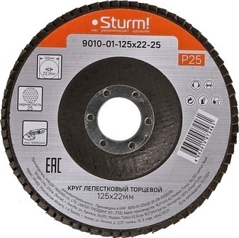 Круг лепестковый Sturm 9010-01-125x22-25 125х22, p25