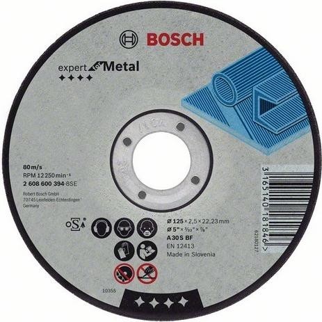 Круг отрезной по металлу BOSCH 125х2,5х22.2 мм A30S-BF Standard for Metal 2608603166