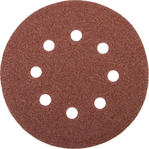 Круг шлифовальный на липучке STAYER MASTER 8 отверстий, Р40, 125мм, 5шт 35452-125-040