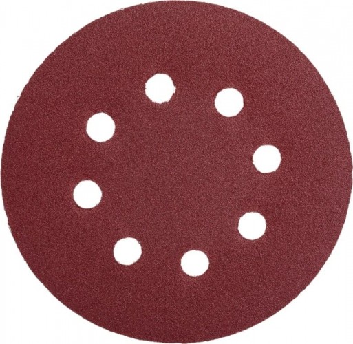 Круг шлифовальный на липучке Sturm 9010-1258-150 125мм, p150, 8 отв., 5 штук.