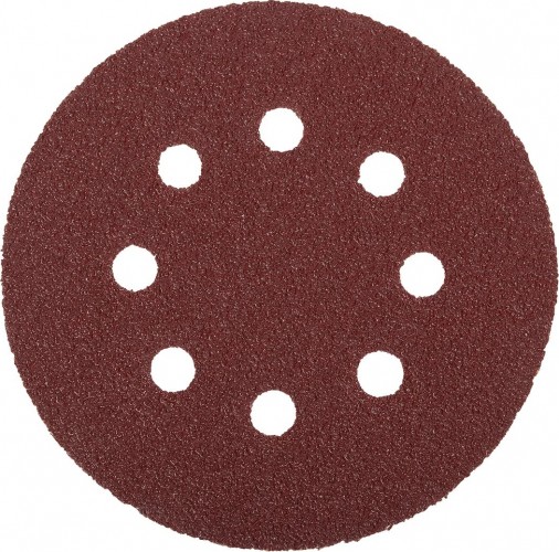 Круг шлифовальный на липучке ЗУБР МАСТЕР 8 отверстий, р40, 125мм, 5 шт 35562-125-040