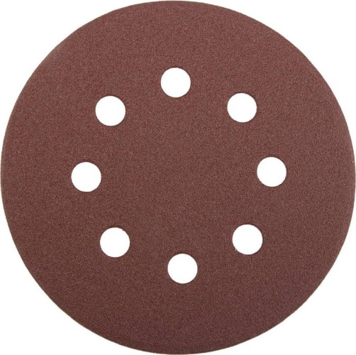 Круг шлифовальный на липучке STAYER PROFI 8 отверстий, Р120, 125мм, 5шт 3580-125-120