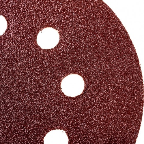 Круг шлифовальный на липучке ЗУБР МАСТЕР 8 отверстий, р80, 125мм, 5 шт 35562-125-080 - изображение 2