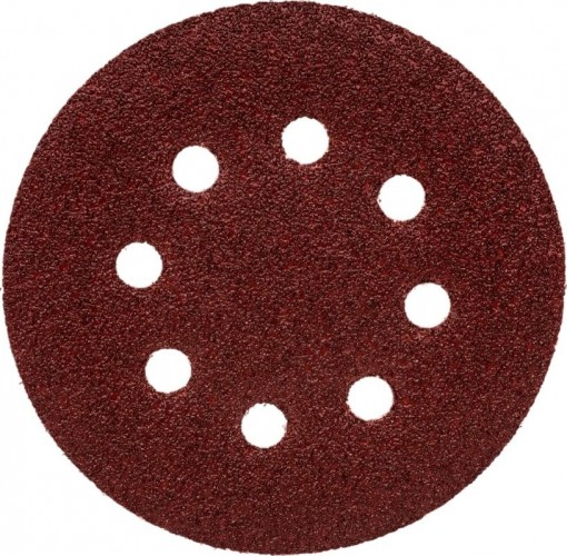 Круг шлифовальный на липучке Sturm 9010-1258-060 125мм, p60, 8 отв., 5 штук.