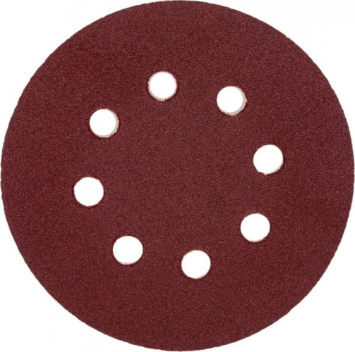 Круг шлифовальный на липучке Sturm 9010-1258-120 125мм, p120, 8 отв., 5 штук.