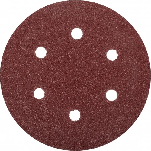 Круг шлифовальный на липучке ЗУБР МАСТЕР 6 отверстий, р40, 150мм, 5 шт 35566-150-040