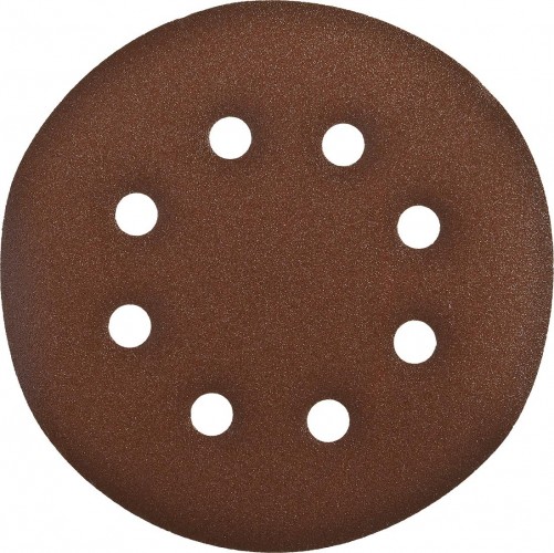 Круг шлифовальный на липучке ЗУБР СТАНДАРТ 6 отв., р180, 150мм, 5 шт 35350-150-180