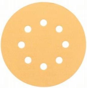 Круг шлифовальный на липучке BOSCH 125/8 мм отв. Р  60 Best for Wood+Paint 2608605068