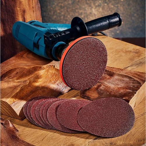 Круг шлифовальный на липучке REXANT P60 без отверстий, 125 мм, 10 шт. 91-1145 - изображение 2