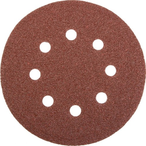 Круг шлифовальный на липучке STAYER MASTER 8 отверстий, Р60, 125мм, 5шт 35452-125-060