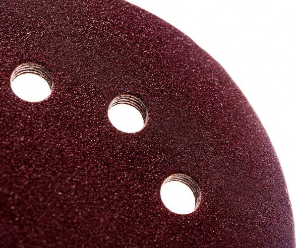 Круг шлифовальный на липучке ЗУБР МАСТЕР 8 отверстий, р100, 125мм, 5 шт 35562-125-100 - изображение 3