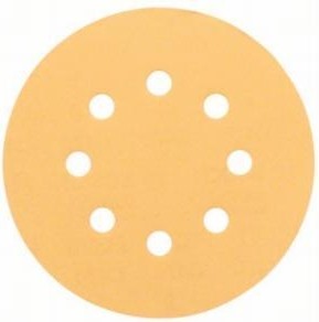 Круг шлифовальный на липучке BOSCH 125/8 мм отв. Р 320 Best for Wood+Paint 2608607831